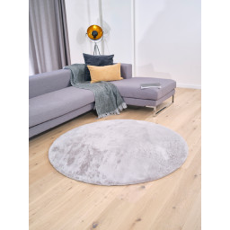 Carpet "Softy" Rabbit high pile - Round, Ø 160 cm