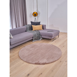 Carpet "Softy" Rabbit high pile - Round, Ø 160 cm