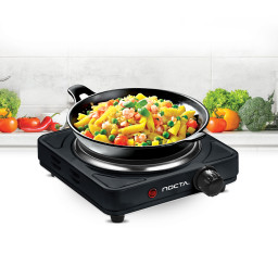 Hot Plate "Nocta" black, Ø 15,5 cm