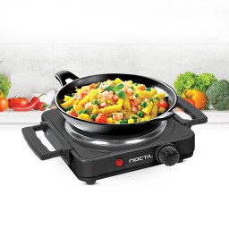 Hot Plate with handle "Nocta" black, Ø 15,5 cm