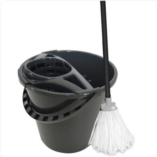 Mop set with round bucket