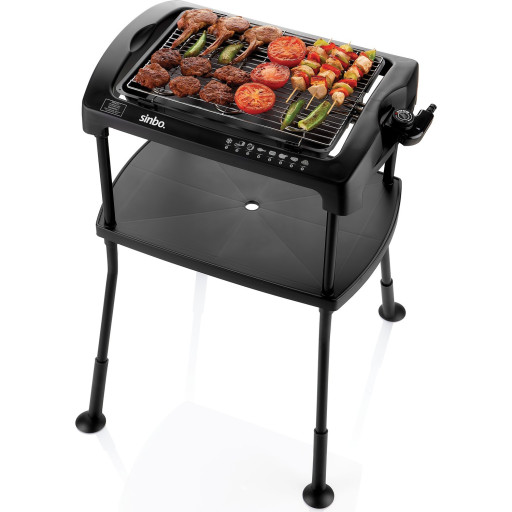 Sinbo tabletop barbecue with stand