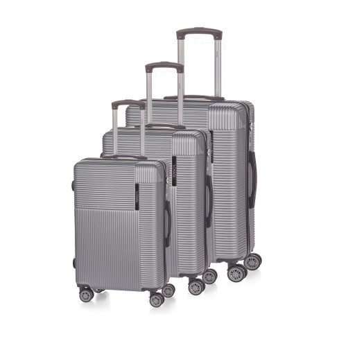 Luggage set Voyage "New York", silver