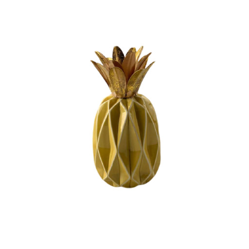 Ananas Dekoration Keramik - H: 24 cm